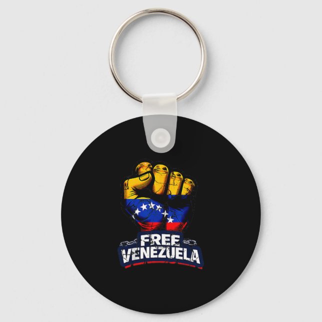Chaveiro Venezuela Flag Venezuela Libre 2026  (Frente)