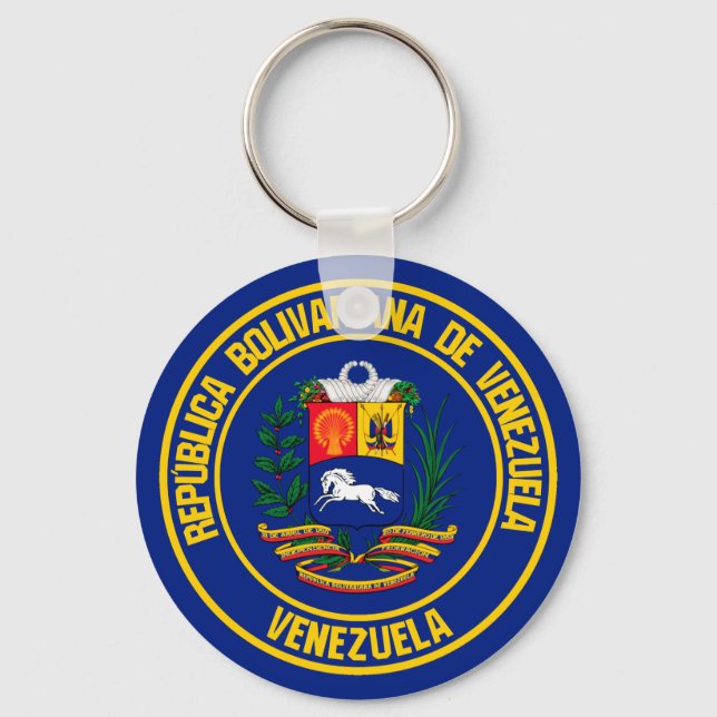 Chaveiro Venezuela Round Emblem (Frente)