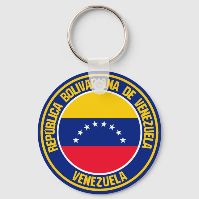 Chaveiro Venezuela Round Emblem (Frente)