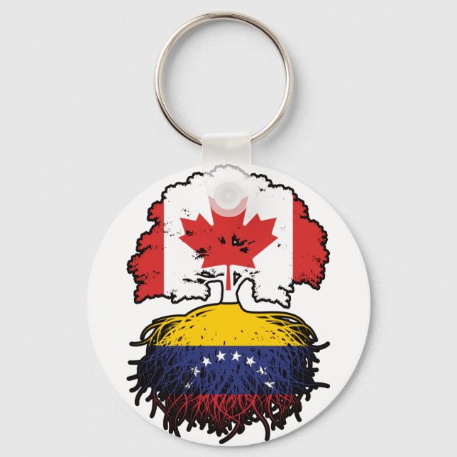 Chaveiro Venezuela Venezuelano Canadense Canadá Raízes da Á (Frente)