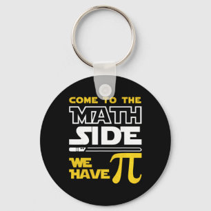 Chaveiro Venha Para o Lado da Matemática Nós Temos Pi Matem