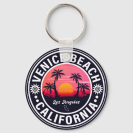 Chaveiro Venice Beach California Retro Sunset Souvenirs 60s
