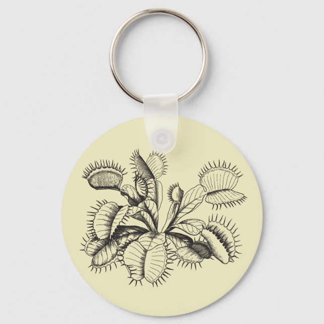 Chaveiro Venus Flytrap Vintage Art (Frente)