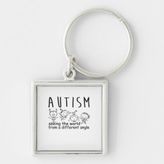 Chaveiro Ver O Mundo Num Ângulo Diferente De Autismo