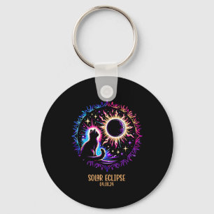 Chaveiro Ver Totalidade abril 8 2024 Astronomia Cat Lover S