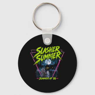 Chaveiro Verão de Halloween engraçado vintage 80 Slasher