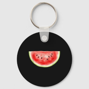 Chaveiro Verão de Melancia Aquarela Fruta Fatia Suculento