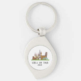 CHAVEIRO VERÃO EUROPEU PERSONALIZÁVEL MENINAS EM TOUR