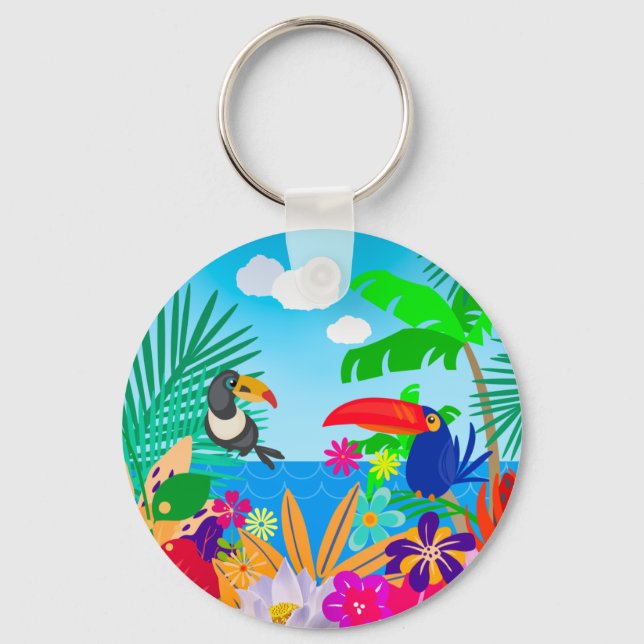 Chaveiro Verão tropical (Frente)