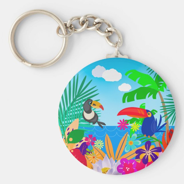 Chaveiro Verão tropical (Frente)