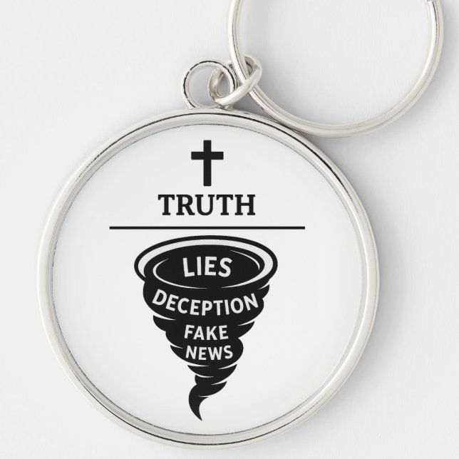 Chaveiro Verdade sobre mentiras (Frente)