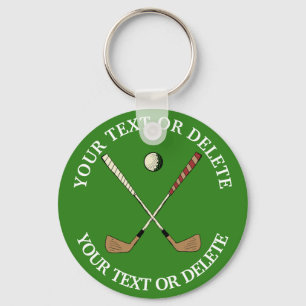 Chaveiro Verde de Golfe Clássico Personalizado Personalizad