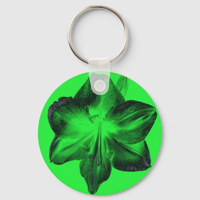 Chaveiro Verde Escuro sobre o Amaryllis Verde Claro (Frente)