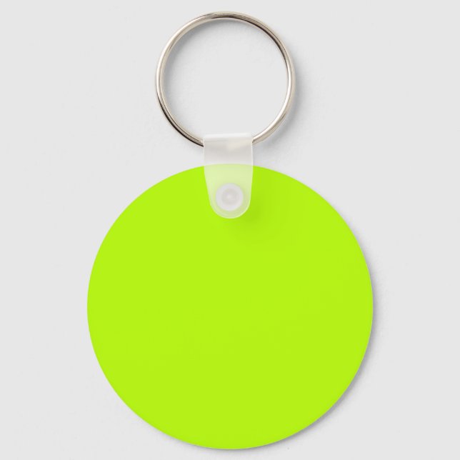 Chaveiro Verde limão fluorescente Amarelo Neon Personalizad (Frente)