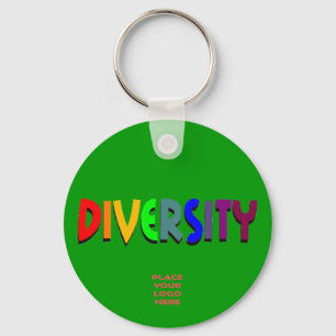 Chaveiro Verde Personalizado de Diversidade