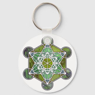 Chaveiro VerdeMetatronCube