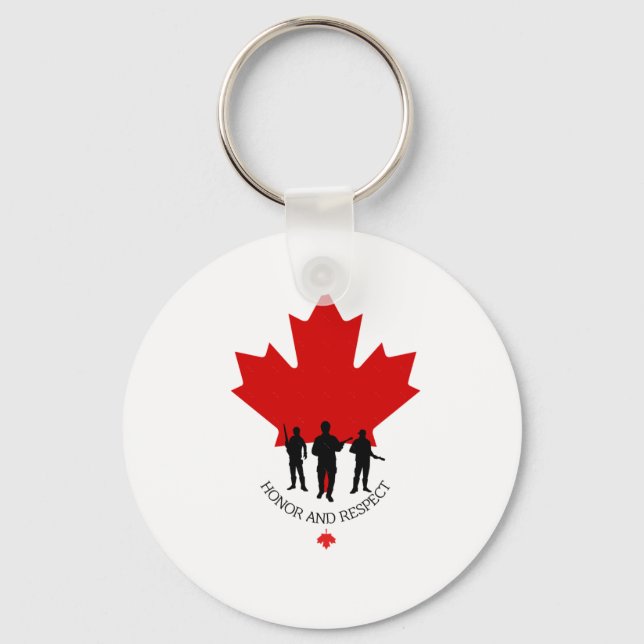 Chaveiro Vereador Militar Canadense Sticker (Frente)