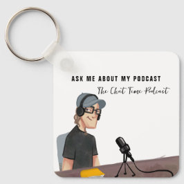 Chaveiro Verificação de código QR | Promocional podcast ilu