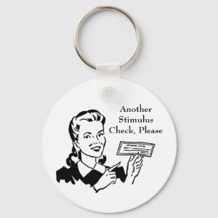 Chaveiro Verificação do Estímulo do Governo Vintage