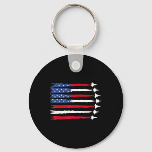 Chaveiro Vermelho Branco Azul Patriótico Bandeira Dos EUA J