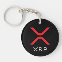 Chaveiro vermelho & branco da ondinha de XRP do