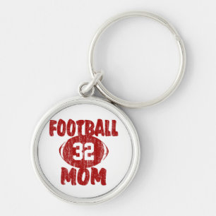 Chaveiro Vermelho da mamã do futebol