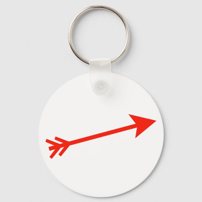 Chaveiro Vermelho de Seta 15° O MUSEU Zazzle Dons (Frente)