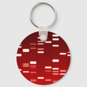 Chaveiro Vermelho do código genético do ADN
