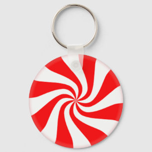 Chaveiro vermelho dos doces de Peppermint