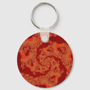 Chaveiro Vermelho e Laranja