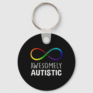 Chaveiro Vermelho Em vez de Autismo Incrivelmente Autista I