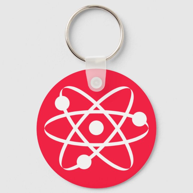 Chaveiro Vermelho Escarlate; Atom (Frente)