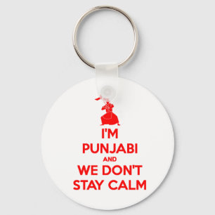 Chaveiro (VERMELHO) eu sou Punjabi e nós não permanecemos