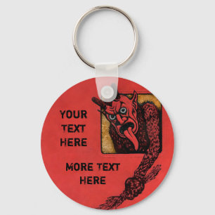Chaveiro Vermelho Krampus Personalizável