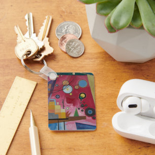 Chaveiro Vermelho pesado por Wassily Kandinsky