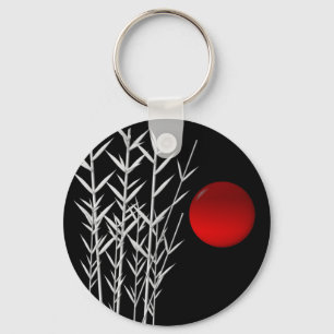 Chaveiro Vermelho, preto, branco