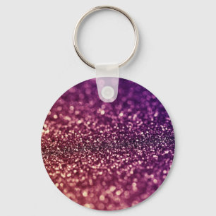Chaveiro Vermelho Rosa e Roxo Sparkle Diva Glitter Design