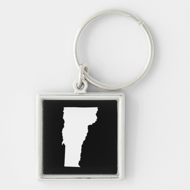 Chaveiro Vermont em Branco e Preto (Frente)