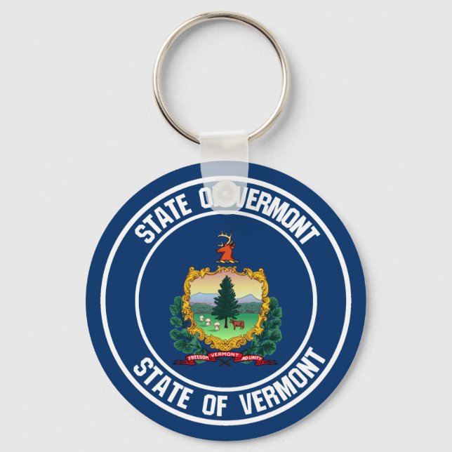 Chaveiro Vermont Round Emblem (Frente)