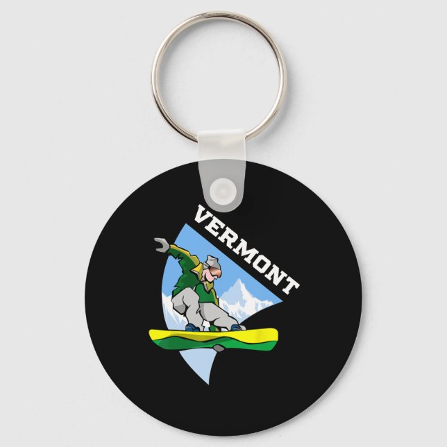 Chaveiro Vermont Snowboard Snowboarder Crianças (Frente)