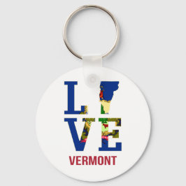 Chaveiro Vermont State Flag Love