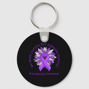 Chaveiro Vestimos Fibromialgia Roxa Sensibilização Sunflowe