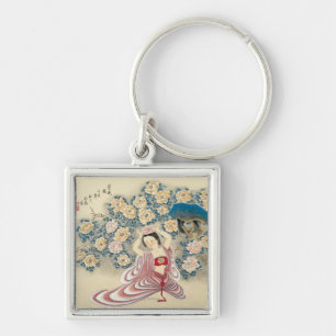 Chaveiro Vestindo uma flor na cabeça