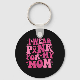 Chaveiro Vestir Cor-De-Rosa Para A Minha Mãe Apoiar O Cance