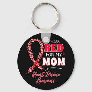 Chaveiro Vestir Vermelho Para A Minha Mãe Sensibilização Pa