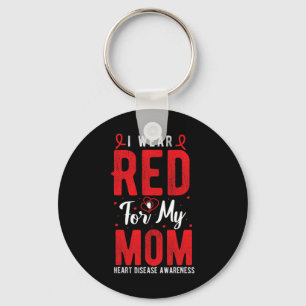 Chaveiro Vestir Vermelho Para Minha Mãe Doença Cardíaca Mês