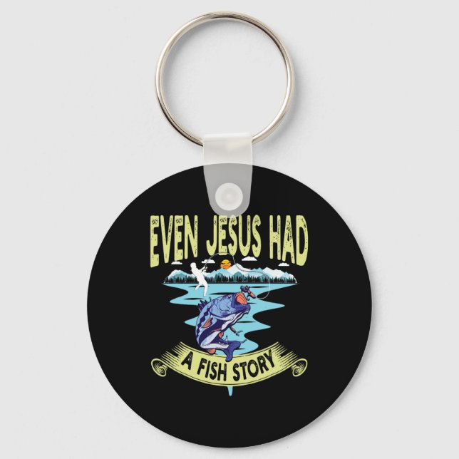 Chaveiro Vestuário Cristão B Pesca Até Jesus Tinha Peixe (Frente)