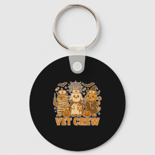 Chaveiro Vet Crew Halloween Cão Gato Capybara Pet Te