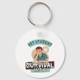 Chaveiro Vet Student Survival Mode – Vet Student Design