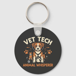 Chaveiro Vet Tech Animal Whperer Cute Puppy Stethoscope